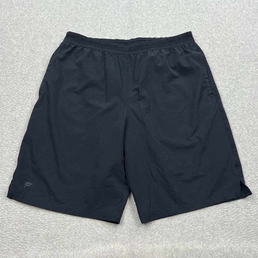 Fabletics Fundamental Shorts Mens Large* Black Lined 9" Gym Training Workout